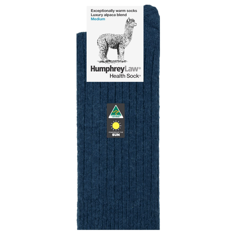 HUMPHREY LAW ALPACA HEALTH SOCK / DENIM
