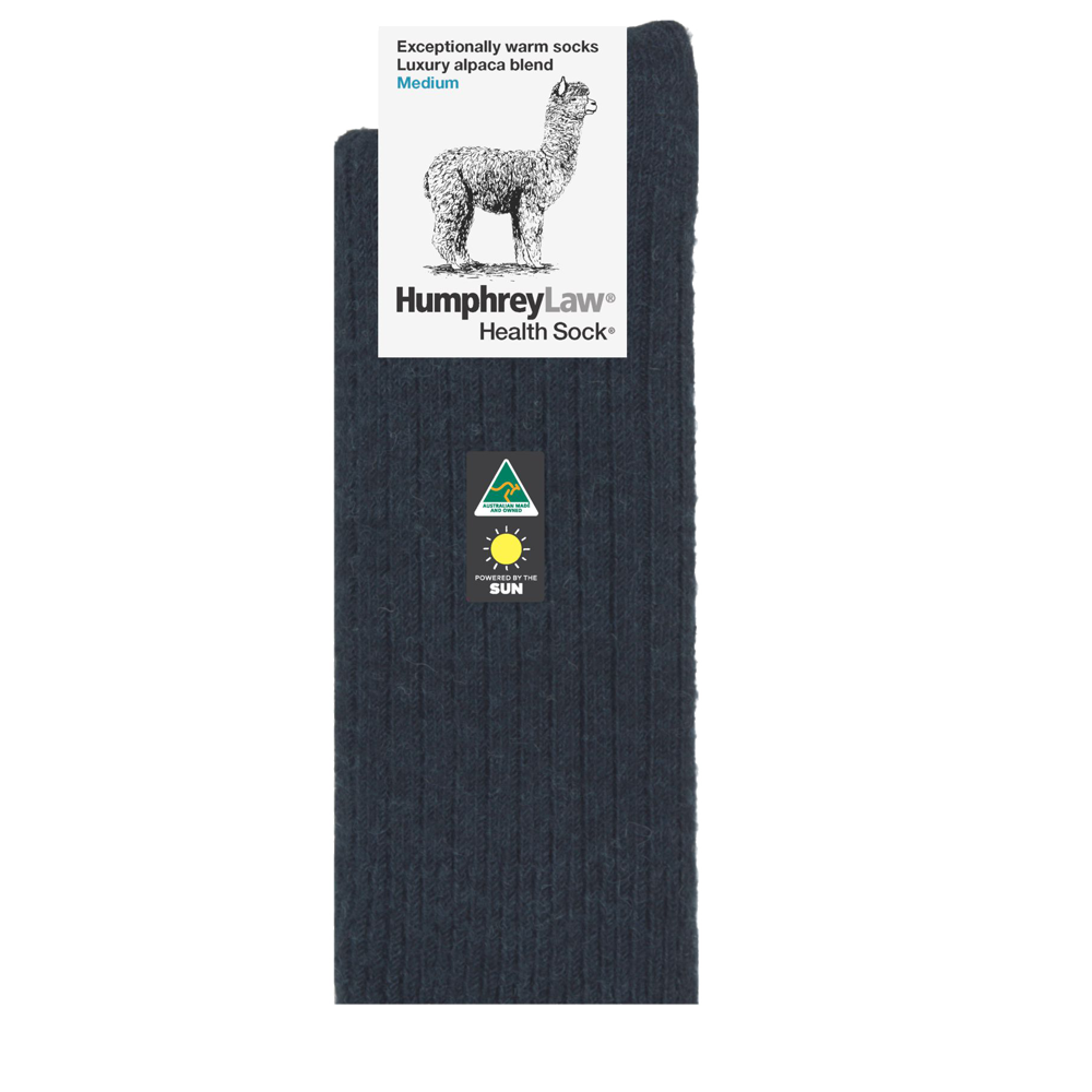 HUMPHREY LAW ALPACA HEALTH SOCK / CHARCOAL