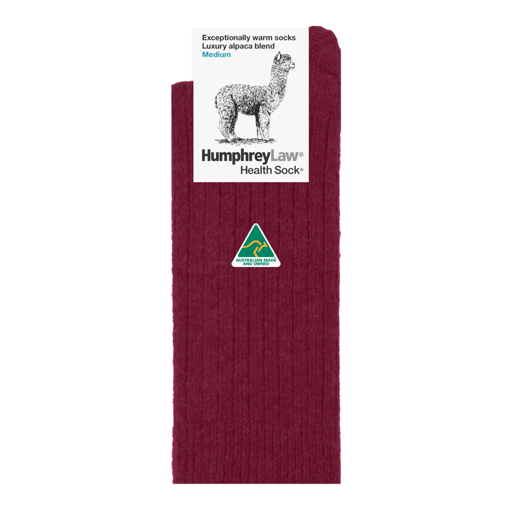 HUMPHREY LAW ALPACA HEALTH SOCK / BERRY