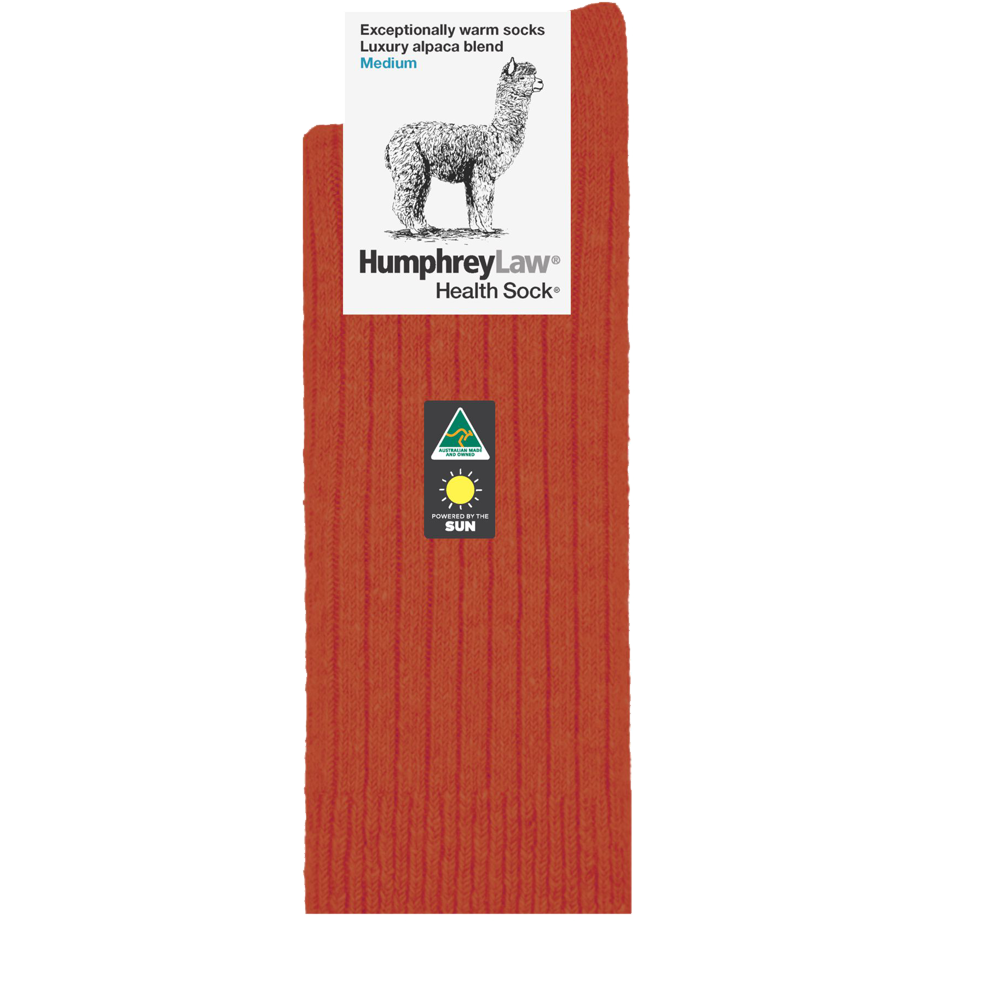 HUMPHREY LAW ALPACA HEALTH SOCK / RUST