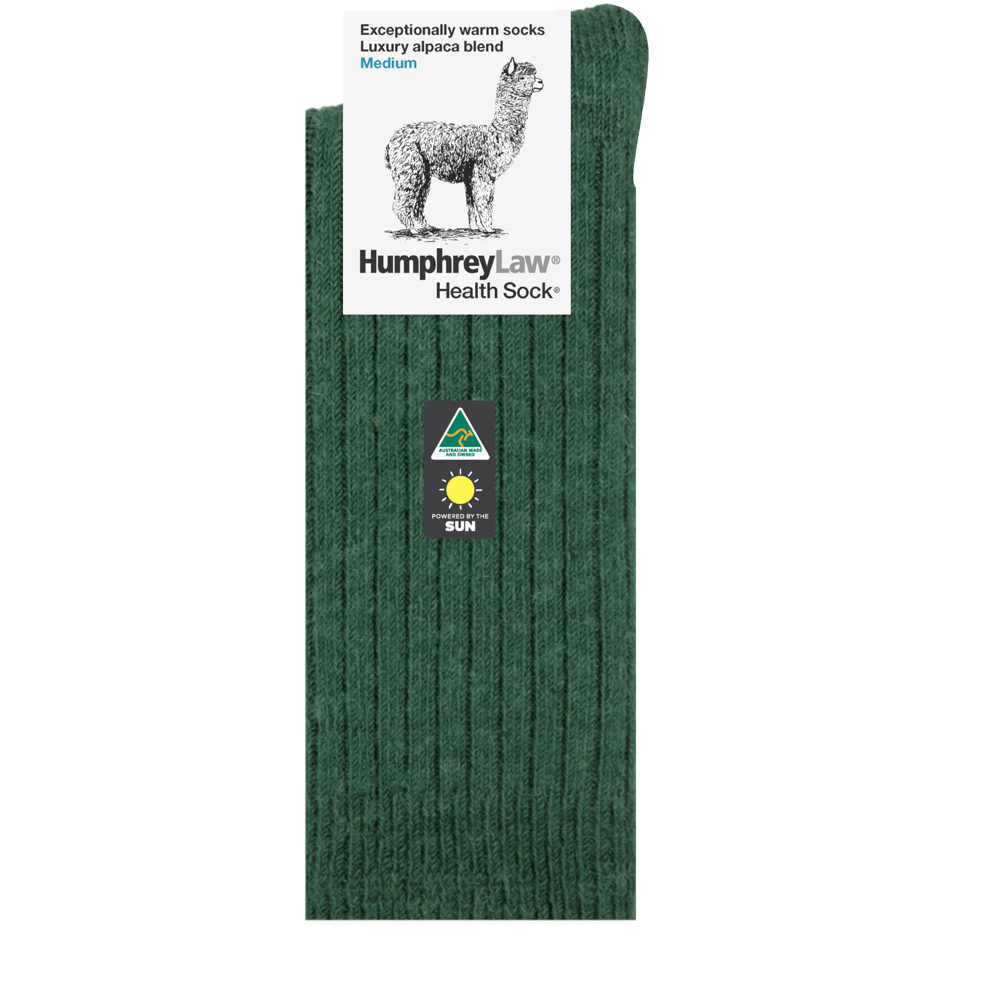 HUMPHREY LAW ALPACA HEALTH SOCK / GREEN