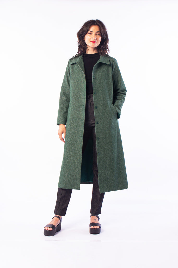 TUNDRA TRENCH COAT GREEN