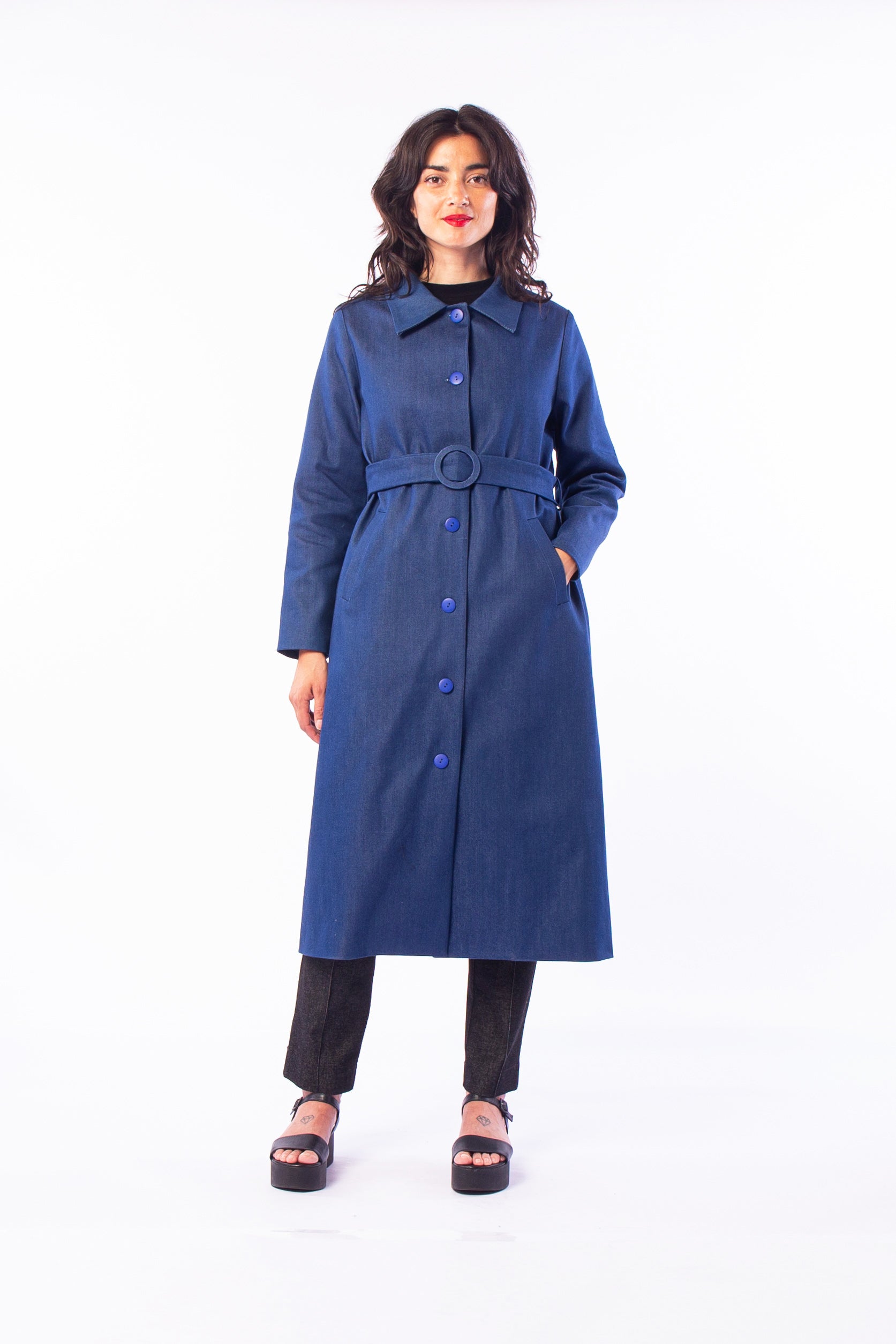 TUNDRA TRENCH COAT MID BLUE