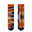 2ND PALETTE CREW COTTON SOCKS ORANGE GEOMETRIC