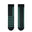 2ND PALETTE CREW COTTON SOCKS BLACK / GREEN