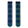 2ND PALETTE CREW COTTON SOCKS NAVY PLAID