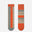 2ND PALETTE CREW COTTON SOCKS ORANGE STRIPE