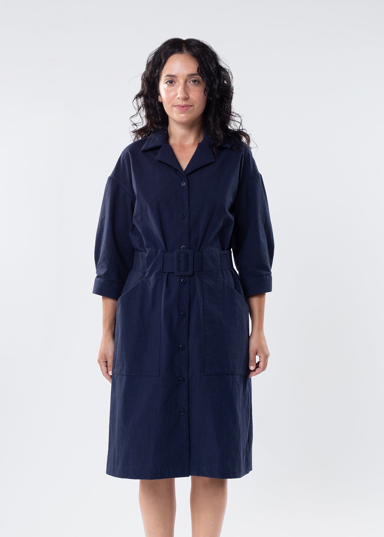 ATMOSPHERIC DRESS / OVERCOAT NAVY