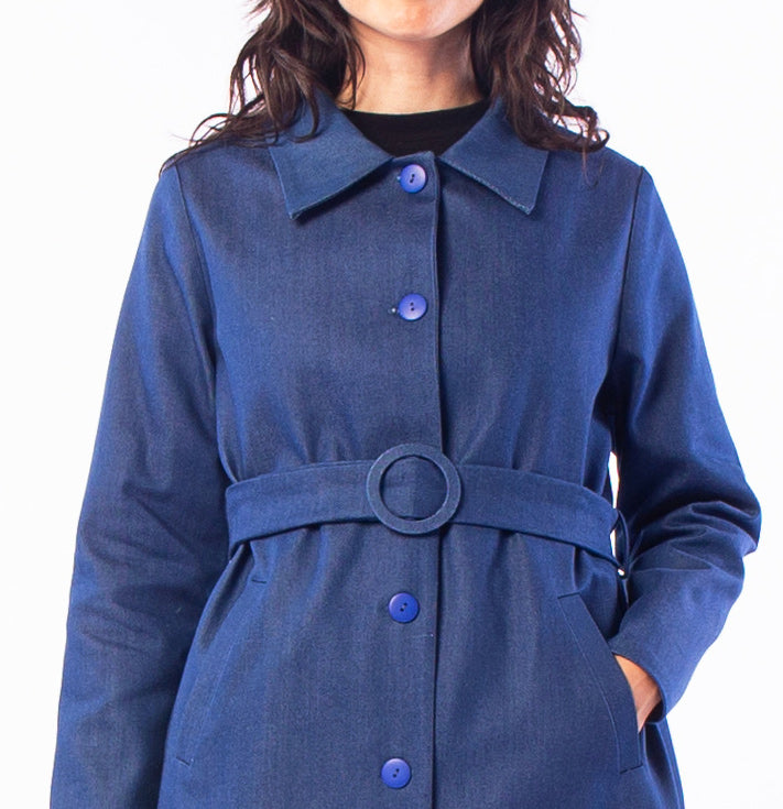 TUNDRA TRENCH COAT MID BLUE