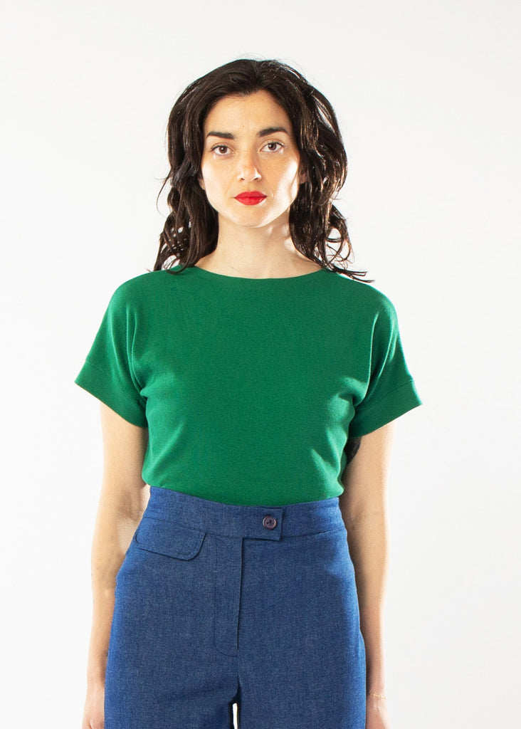 RIPPLE TOP GREEN RIB