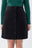 MAGNETIC MINI SKIRT BLACK FLECK WOOL
