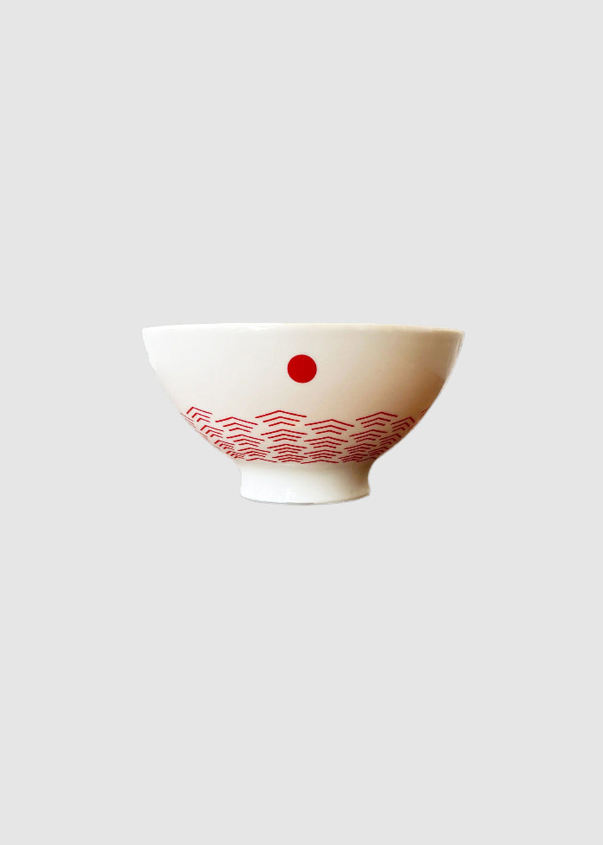 ARITA BOWL WHITE & RED – Kumo