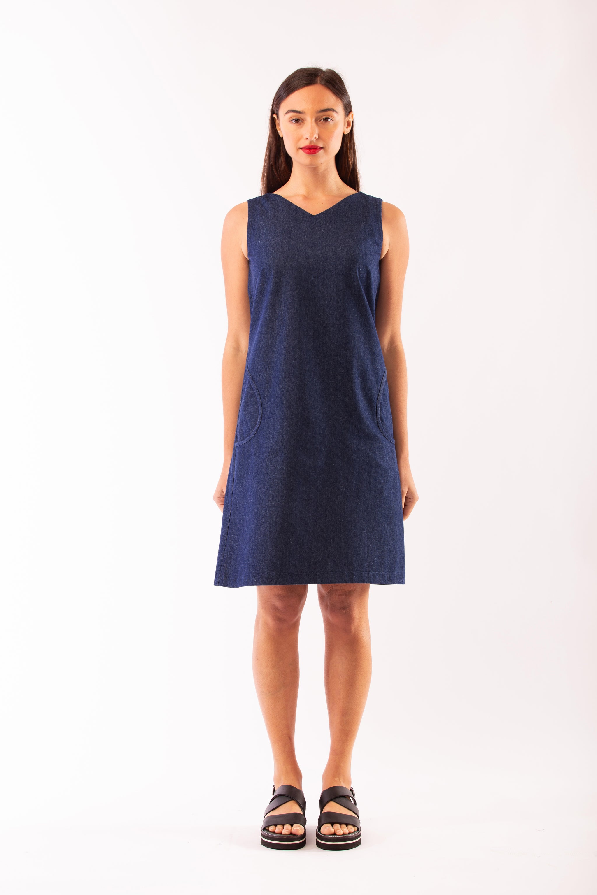 REDEEM PINAFORE BLUE DENIM