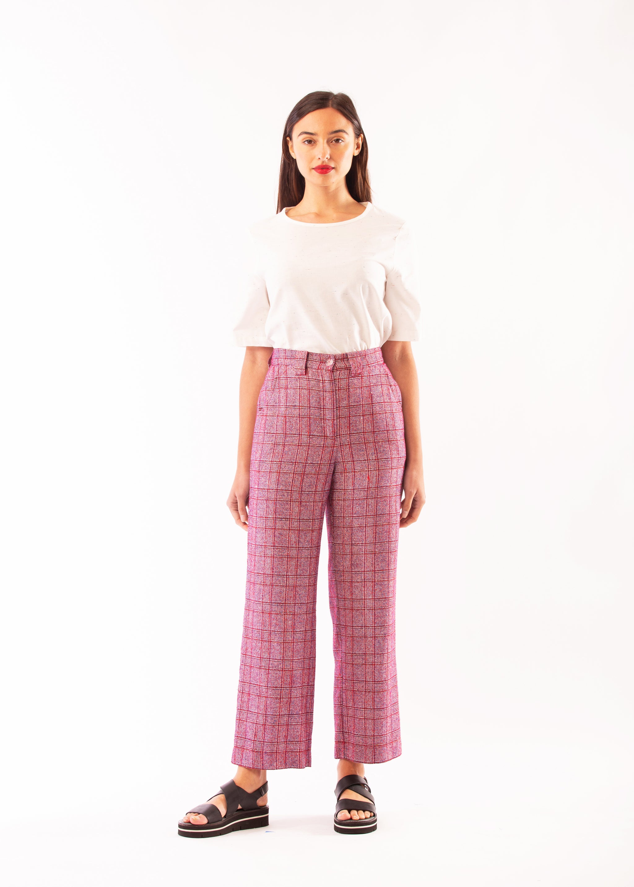 PRISM PANTS RED CHECK