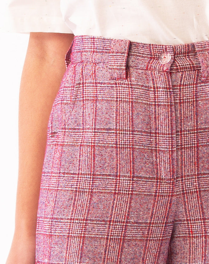 PRISM PANTS RED CHECK