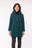 FJORD HOODED COAT GREEN CHECK WOOL