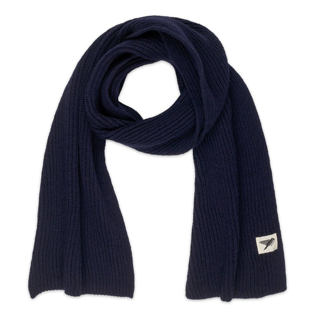SILVERSTICK CIRRUS MERINO WOOL SCARF NAVY