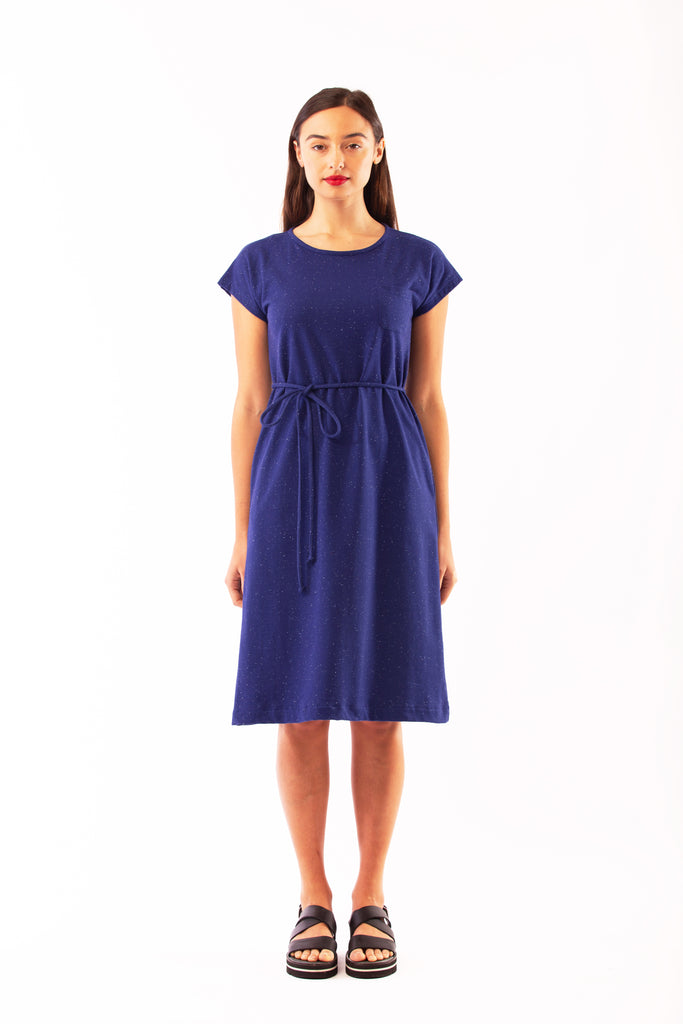 DREAMER DRESS BLUE FLECK
