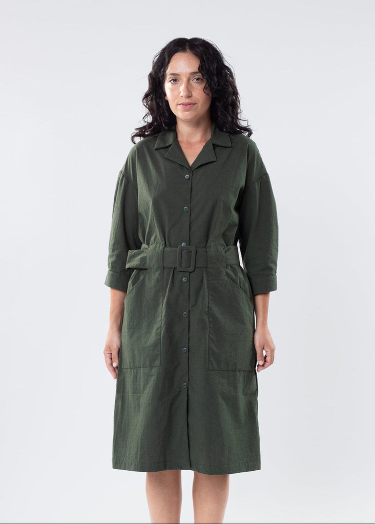 ATMOSPHERIC DRESS / OVERCOAT OLIVE