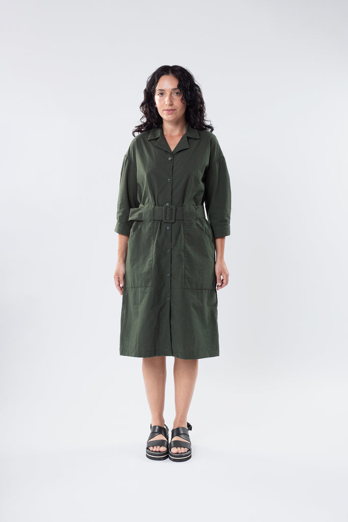 ATMOSPHERIC DRESS / OVERCOAT OLIVE