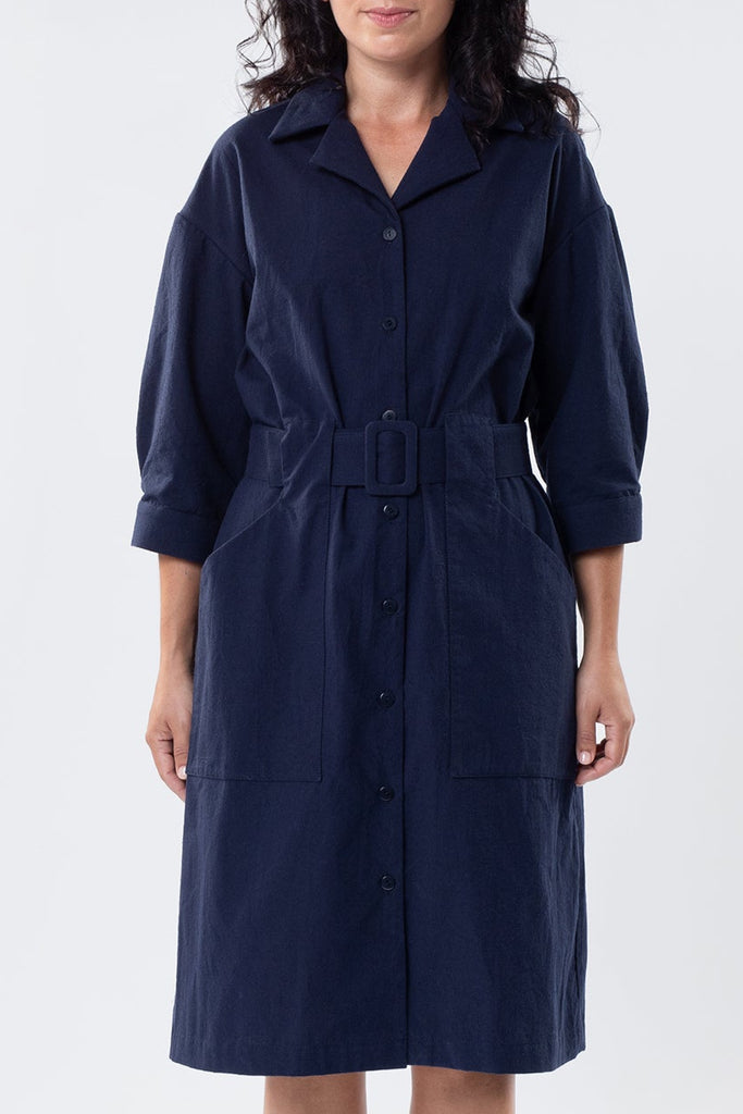 ATMOSPHERIC DRESS / OVERCOAT NAVY
