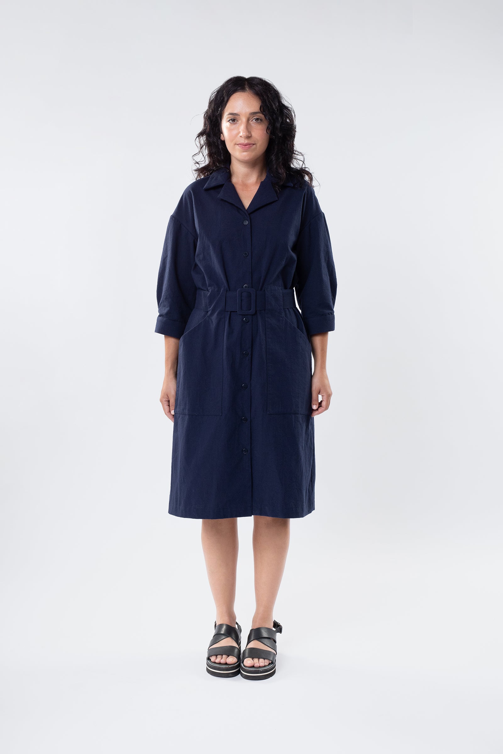 ATMOSPHERIC DRESS / OVERCOAT NAVY
