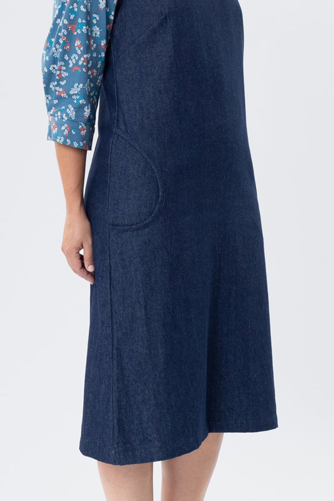 REDEEM PINAFORE INDIGO DENIM