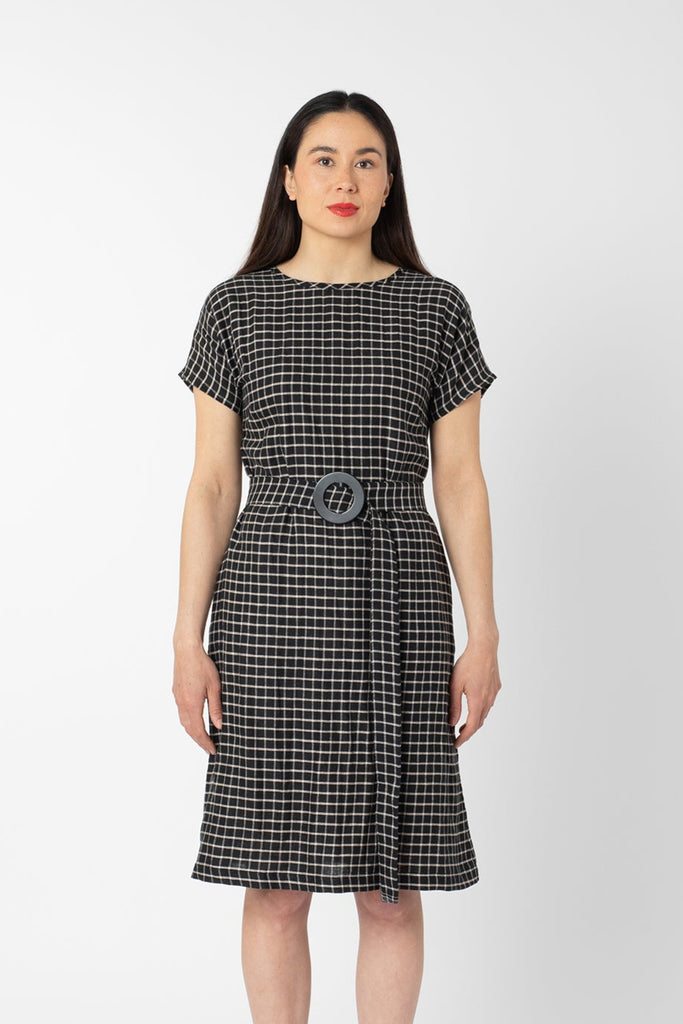 EPOCH DRESS BLACK & WHITE CHECK