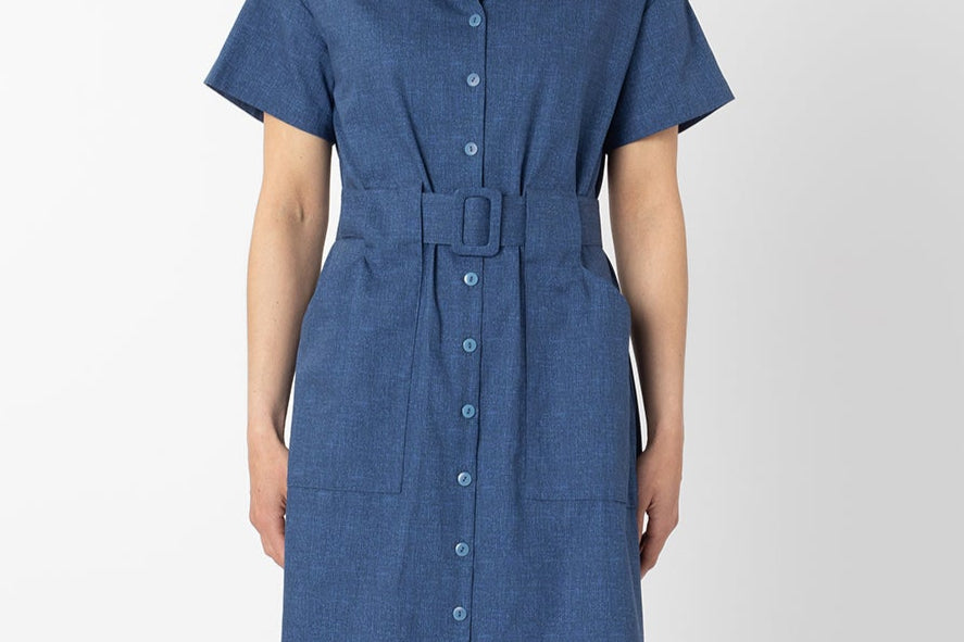 ATMOSPHERIC DRESS MID BLUE