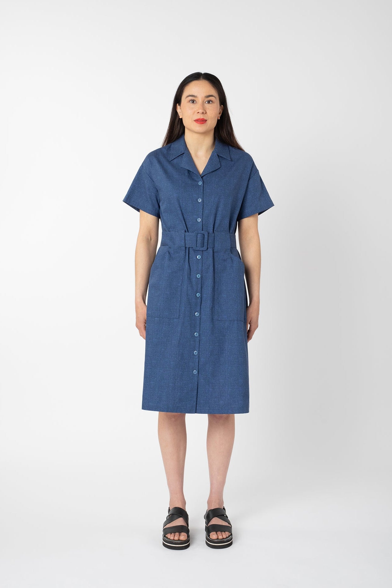 ATMOSPHERIC DRESS MID BLUE