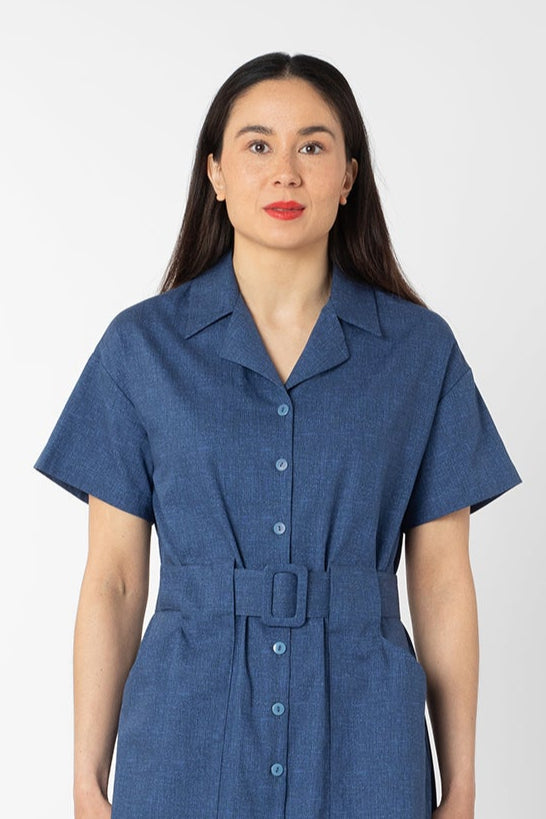 ATMOSPHERIC DRESS MID BLUE