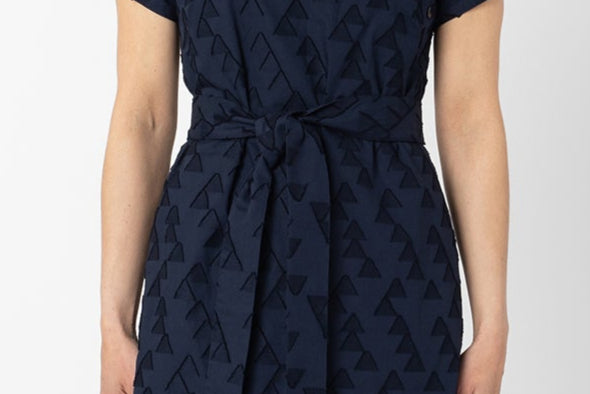 KLEO DRESS NAVY TRIANGLES