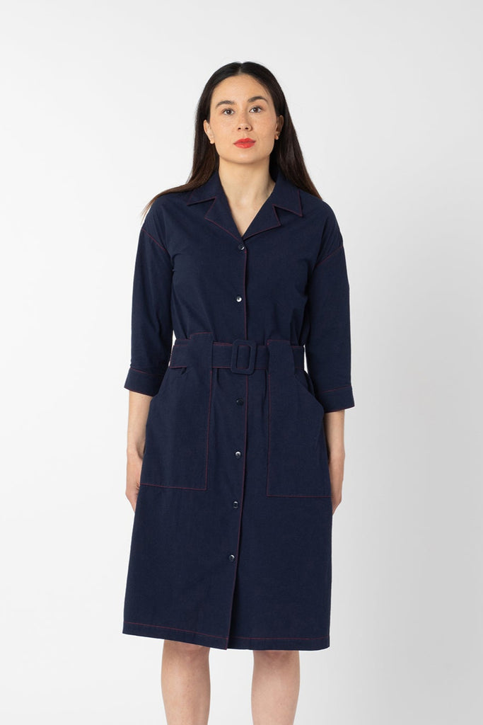 ATMOSPHERIC DRESS / OVERCOAT NAVY