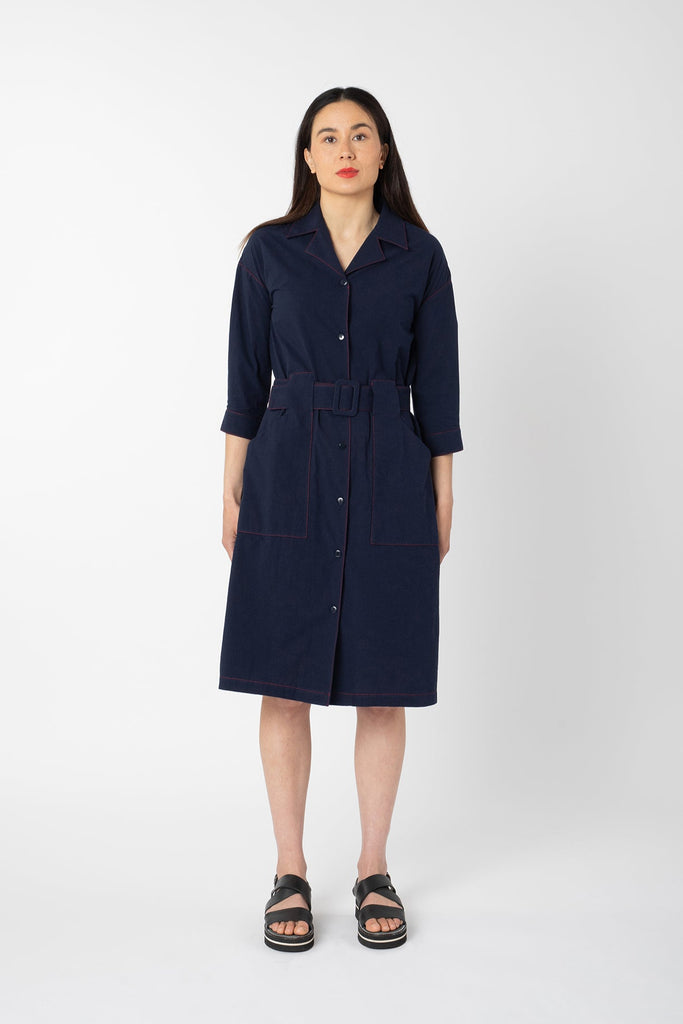 ATMOSPHERIC DRESS / OVERCOAT NAVY