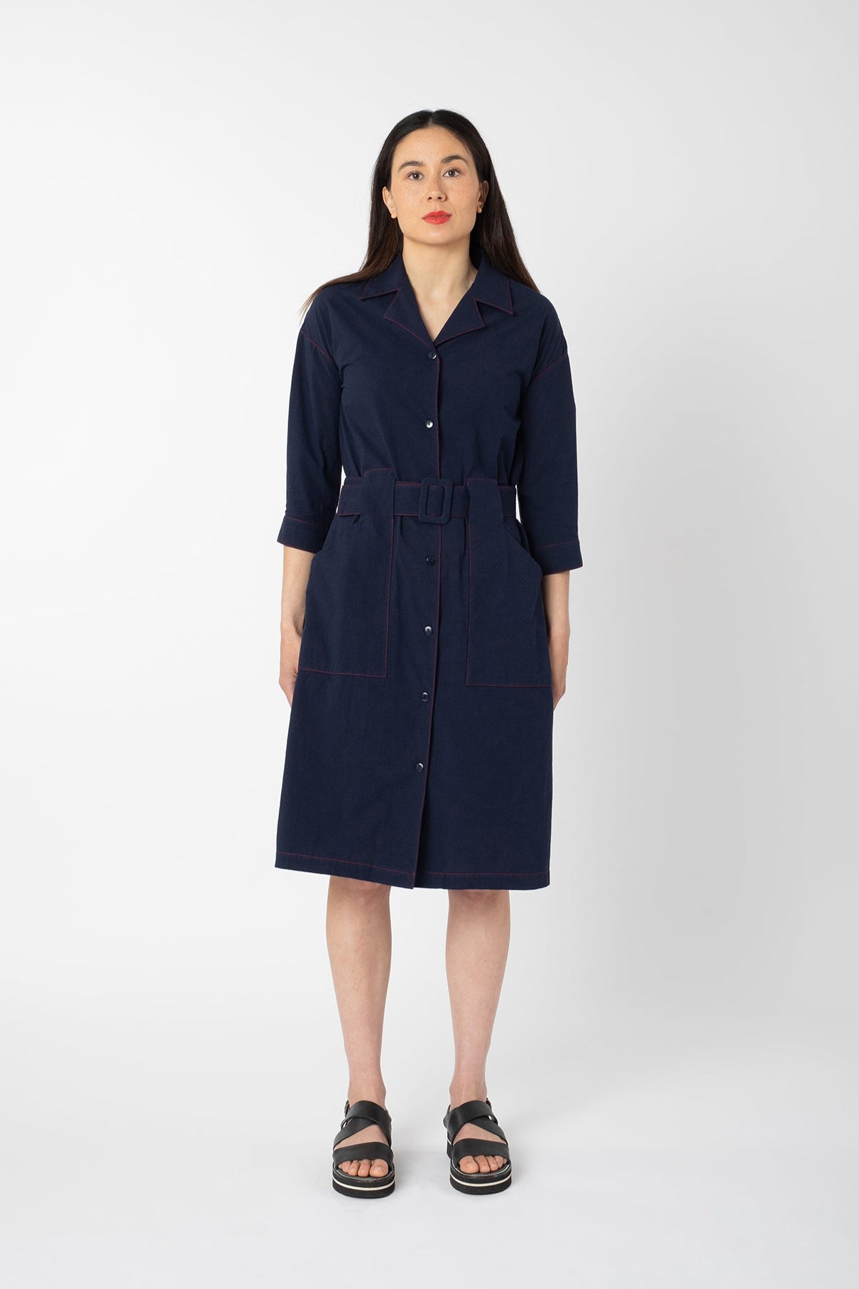 ATMOSPHERIC DRESS / OVERCOAT NAVY