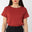 RIPPLE TOP RUST TERRY TOWELLING