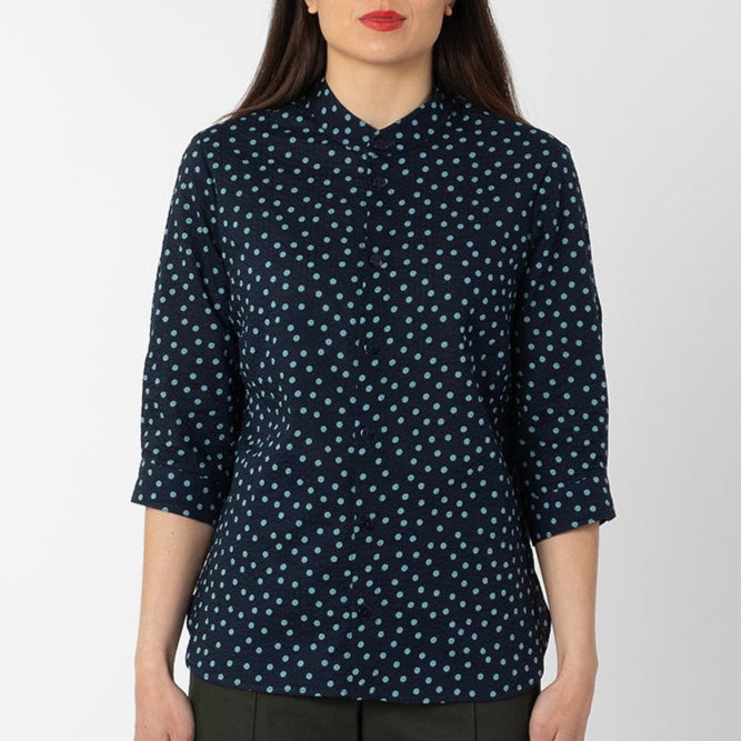 SPECTRUM SHIRT NAVY SPOT