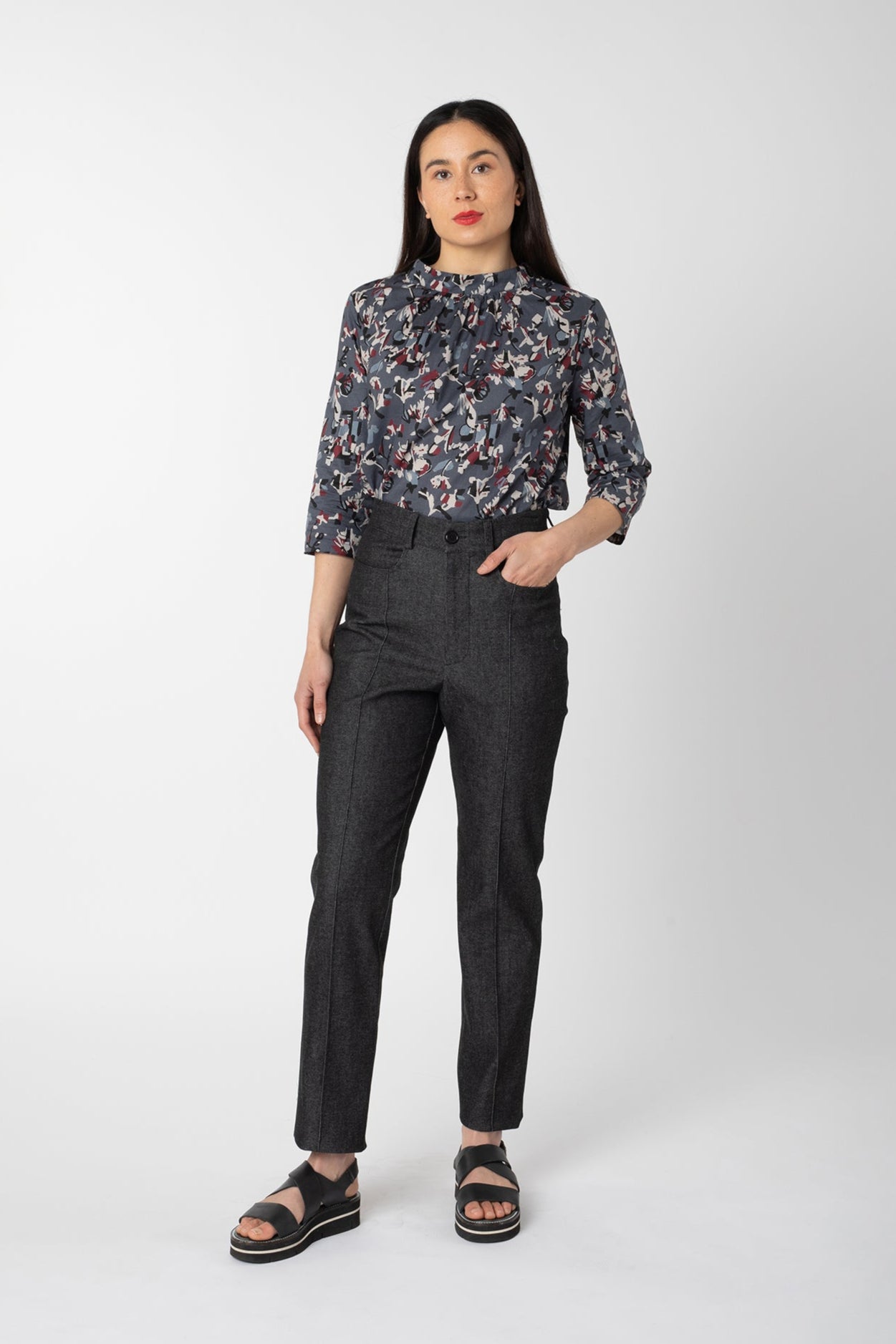 TRANSIENCE PANTS CHARCOAL DENIM