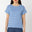 RIPPLE TOP BLUE STRIPE TERRY TOWELLING