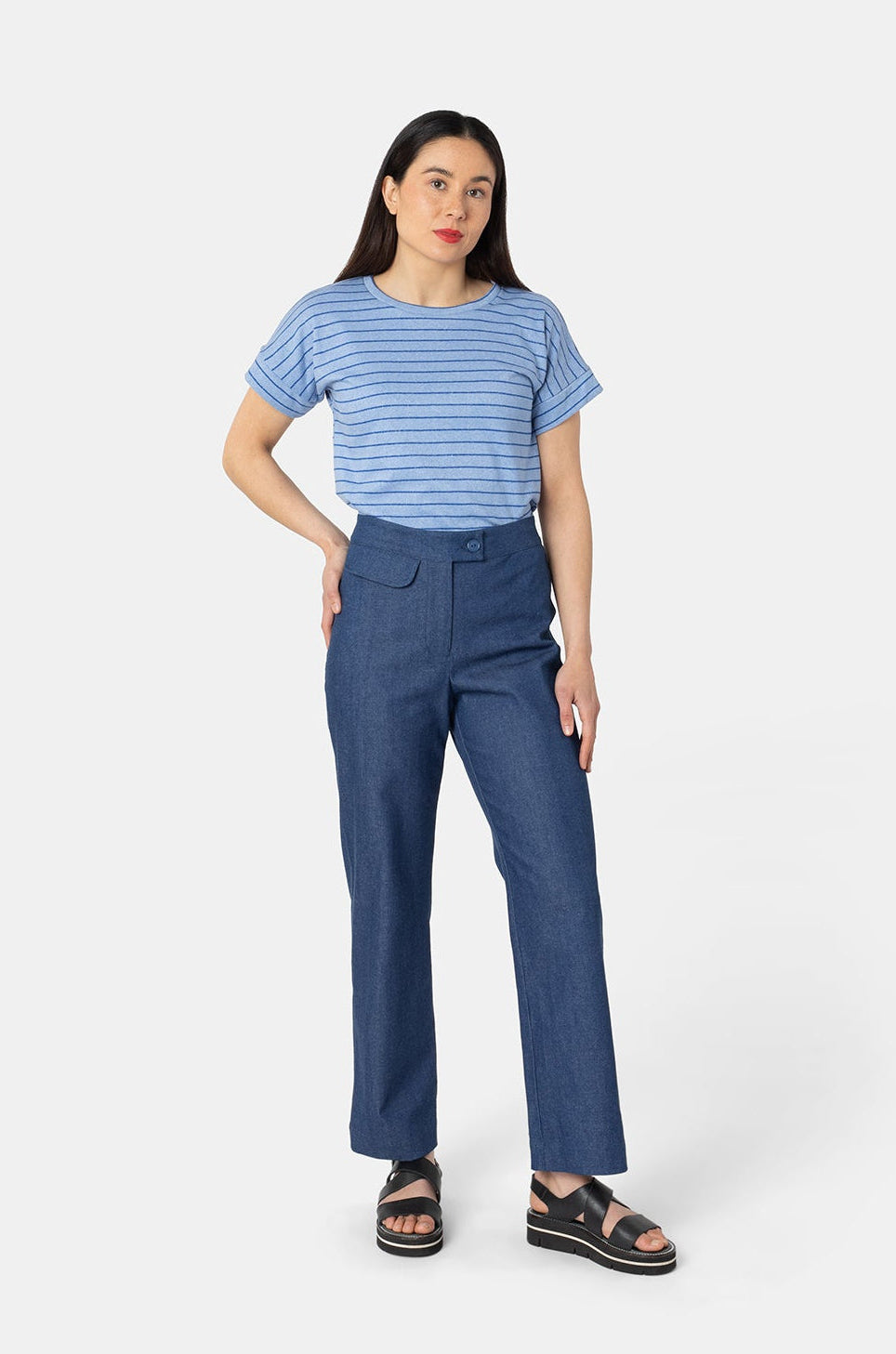 LATITUDE PANTS MID BLUE