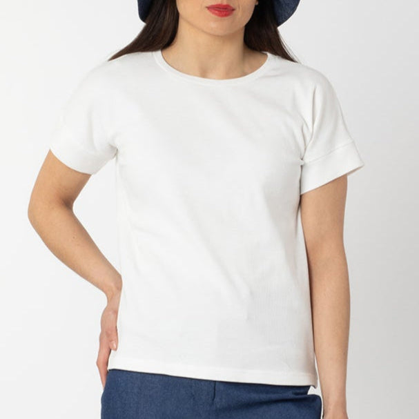 RIPPLE TOP WHITE RIB