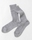MONOTONE CREW WOOL SOCKS GREY