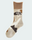 MAISON BLANCHE WOOL SOCKS BEIGE GEOMETRIC