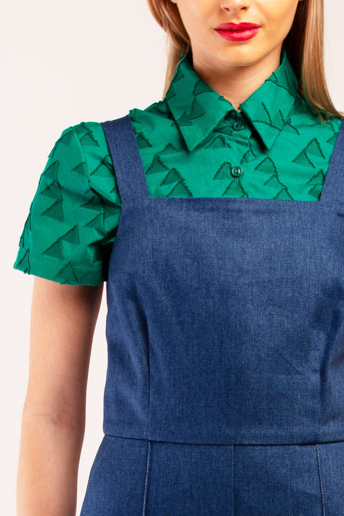 CONDUIT JUMPSUIT MID BLUE DENIM