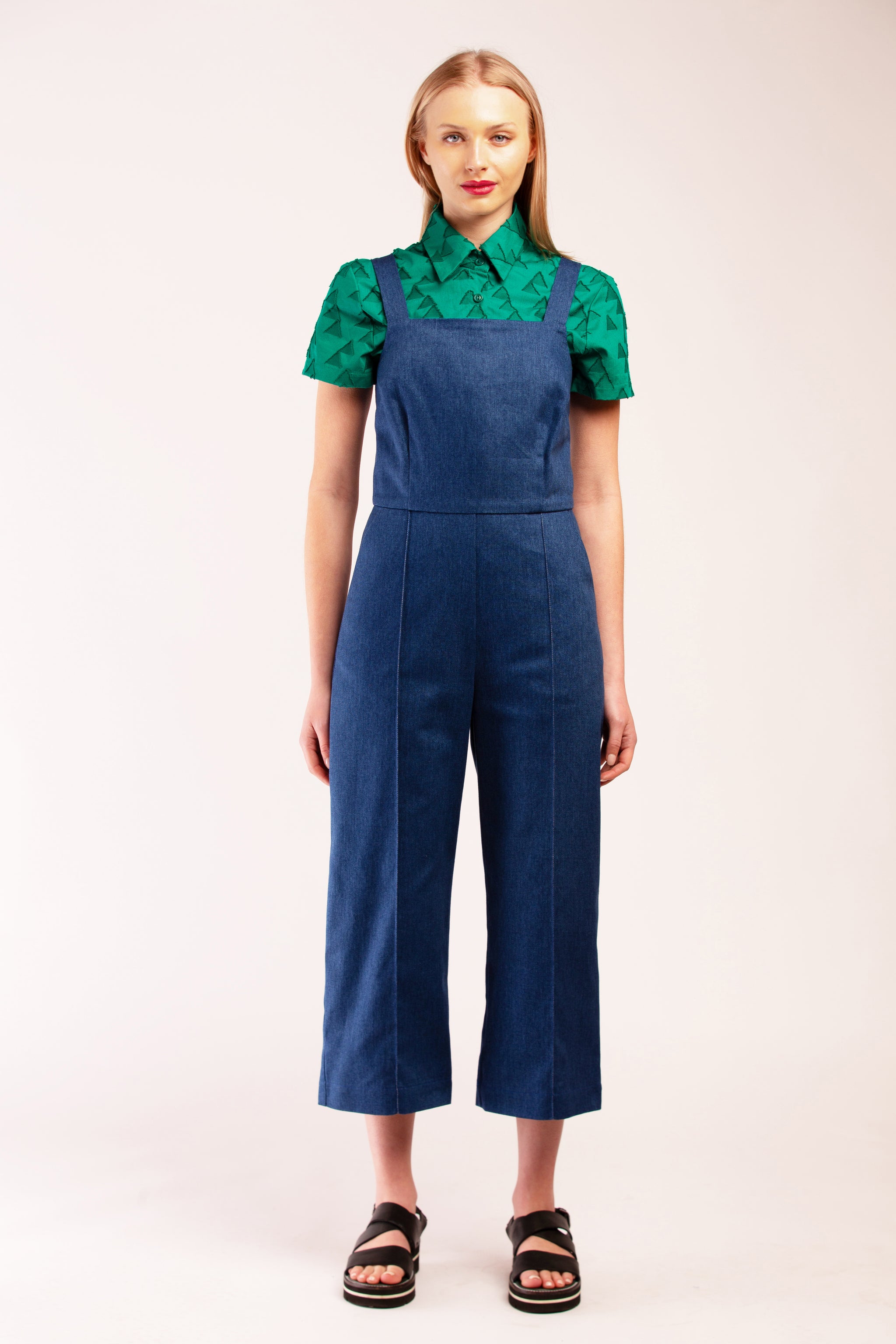 CONDUIT JUMPSUIT MID BLUE DENIM