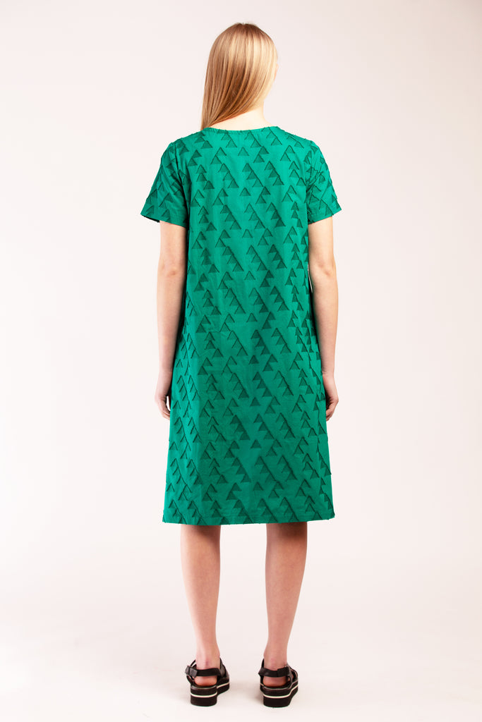 DELUGE DRESS GREEN