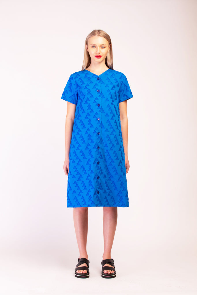 DELUGE DRESS BLUE