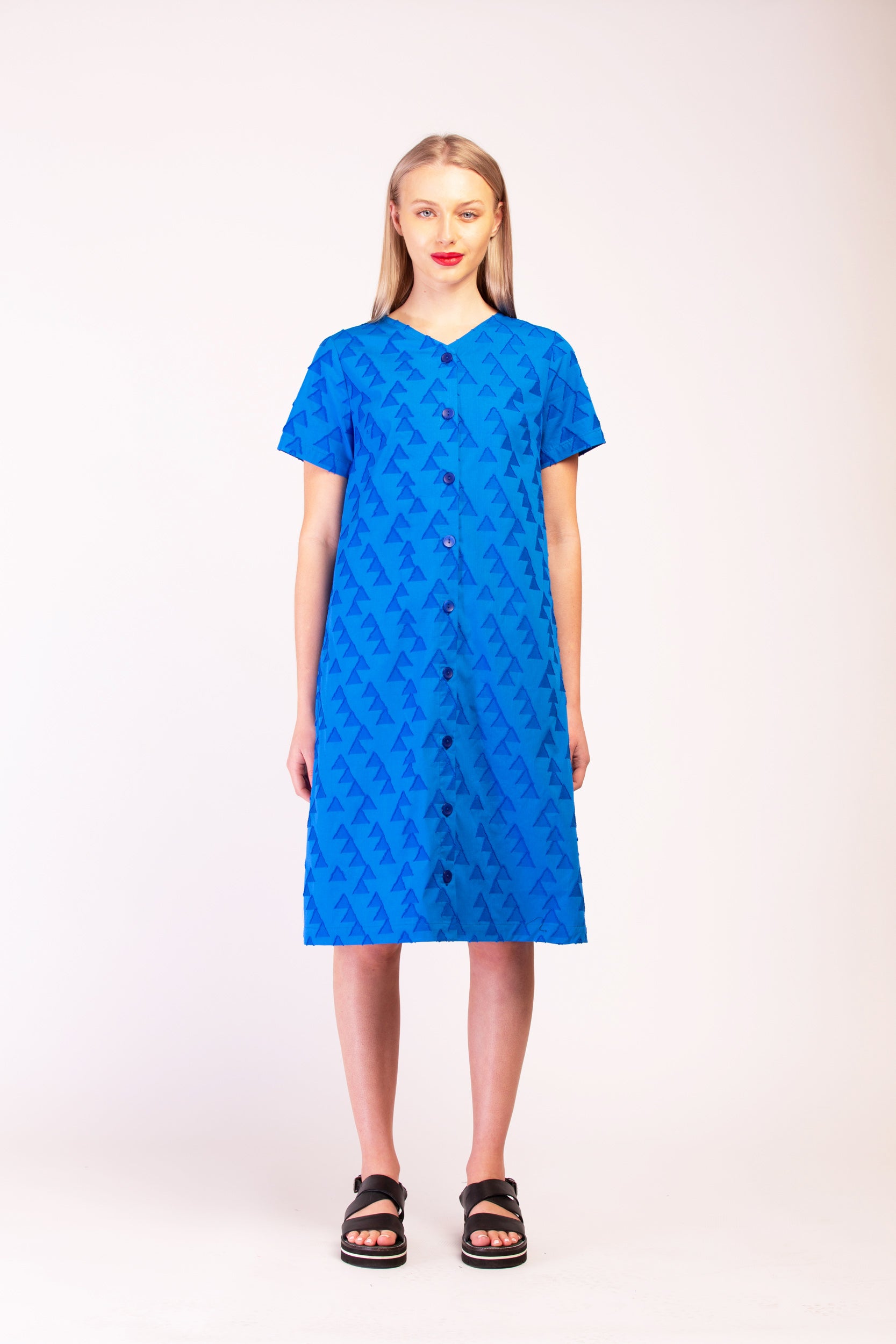 DELUGE DRESS BLUE